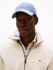Tommy Hilfiger Blue Flag Seersucker Baseball Cap - Image 4 of 4