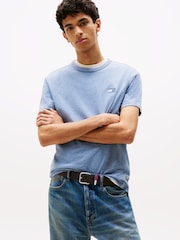 Tommy Jeans Blue Tonal Tommy Badge T-Shirt - Image 1 of 5
