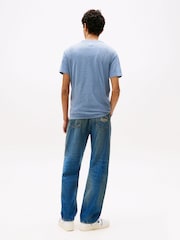 Tommy Jeans Blue Tonal Tommy Badge T-Shirt - Image 2 of 5
