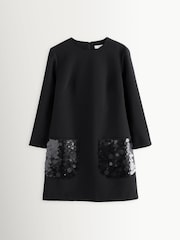 Joseph Black Bixio Satin Twill Dress - Image 1 of 1