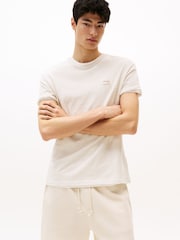 Tommy Jeans Natural Tonal Tommy Badge T-Shirt - Image 1 of 5