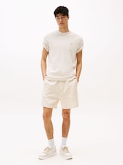 Tommy Jeans Natural Tonal Tommy Badge T-Shirt - Image 3 of 5