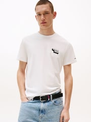 Tommy Jeans Natural Slim Stack Logo T-Shirt - Image 1 of 5