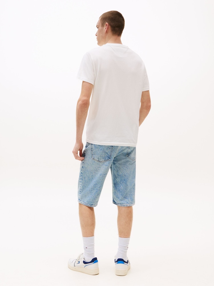 Tommy Jeans Natural Slim Stack Logo T-Shirt - Image 2 of 5