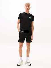 Tommy Jeans Black Slim Stack Logo T-Shirt - Image 3 of 5