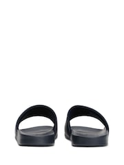 Tommy Hilfiger Blue Embossed Logo Pool Sliders - Image 4 of 4