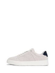 Tommy Hilfiger Grey Suede Chunky Sole Court Trainers - Image 2 of 5