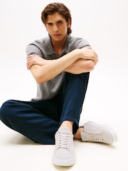 Tommy Hilfiger Grey Suede Chunky Sole Court Trainers - Image 5 of 5