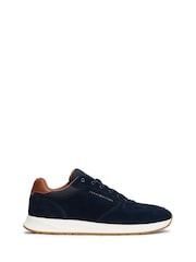 Tommy Hilfiger Blue Suede Hybrid Trainers - Image 1 of 5