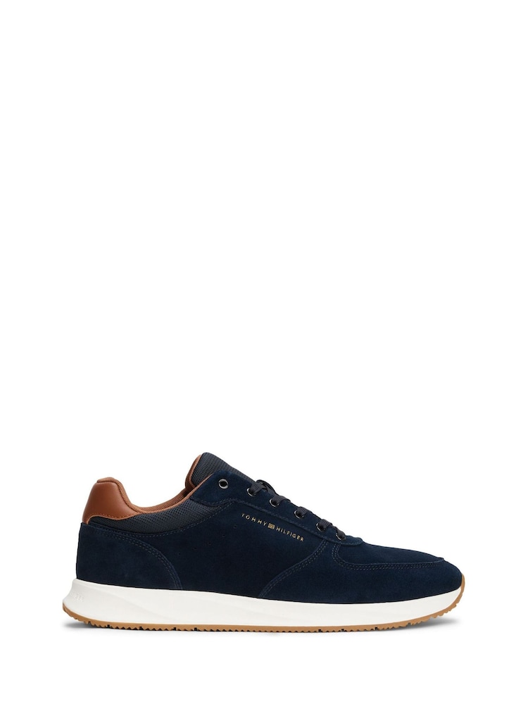 Tommy Hilfiger Blue Suede Hybrid Trainers - Image 1 of 5