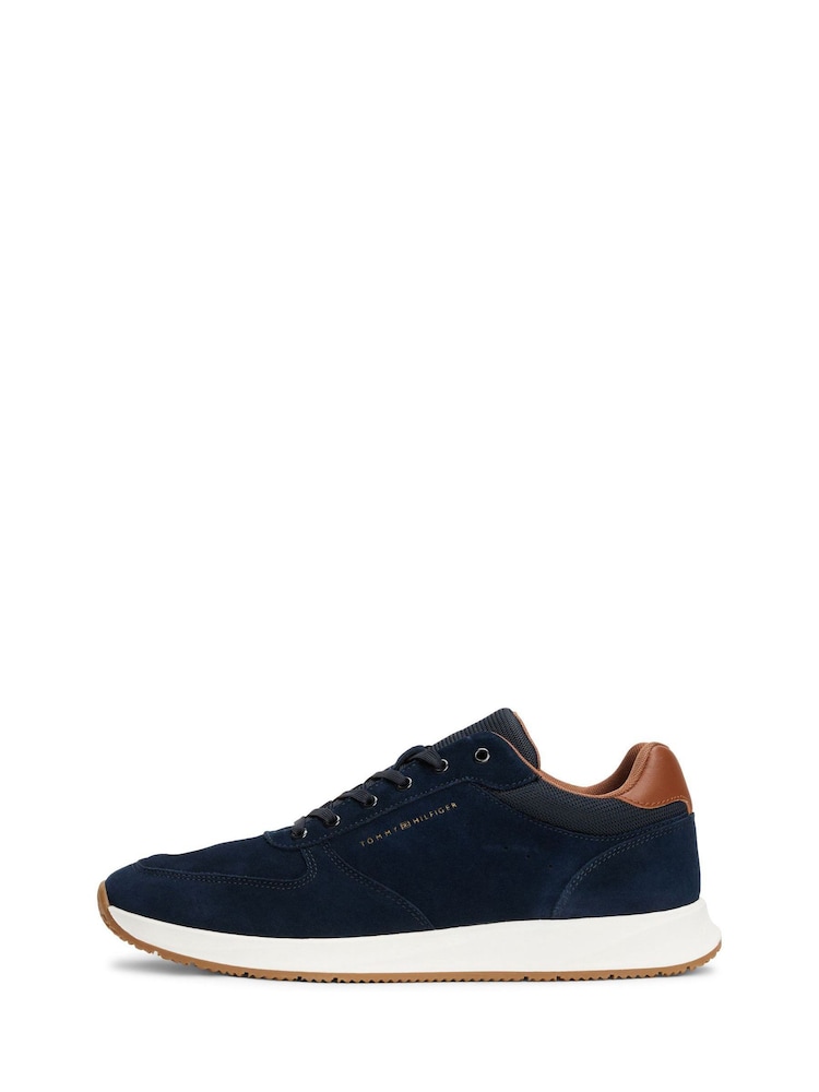 Tommy Hilfiger Blue Suede Hybrid Trainers - Image 2 of 5