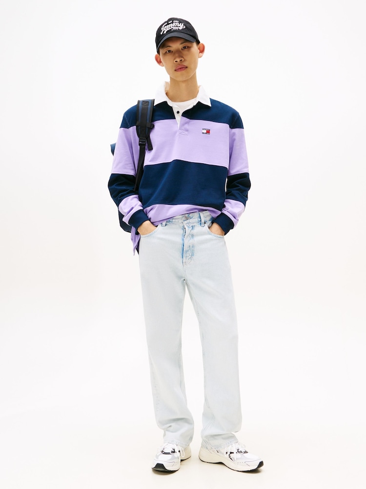 Tommy Jeans Blue Otis Lightweight Regular Straight Leg Jeans - Image 2 of 4 Tommy Jeans Blue Otis Lightweight Regular Straight Leg Jeans - Image 2 of 4