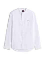 Tommy Jeans Natural Regular Fit Band Collar Shirt - Image 5 of 5