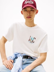 Tommy Jeans White Back Graphic Print Relaxed T-Shirt - Image 4 of 6