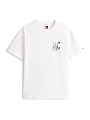 Tommy Jeans White Back Graphic Print Relaxed T-Shirt - Image 6 of 6