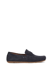Tommy Hilfiger Blue Casual Leather Cleat Loafers - Image 1 of 7