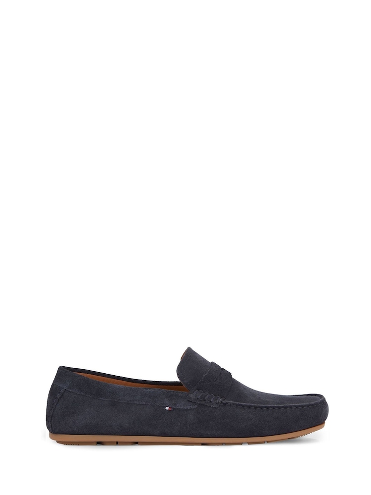 Tommy Hilfiger Blue Casual Leather Cleat Loafers - Image 1 of 7