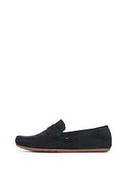 Tommy Hilfiger Blue Casual Leather Cleat Loafers - Image 2 of 7