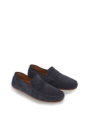 Tommy Hilfiger Blue Casual Leather Cleat Loafers - Image 3 of 7