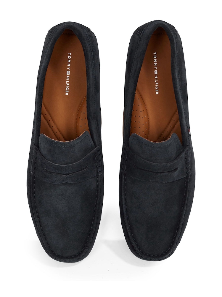Tommy Hilfiger Blue Casual Leather Cleat Loafers - Image 7 of 7