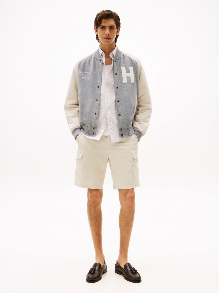 Tommy Hilfiger Grey Athleisure Relaxed Bomber Jacket - Image 2 of 5
