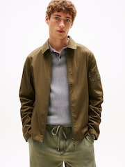 Tommy Hilfiger Green Technical Shacket - Image 1 of 6