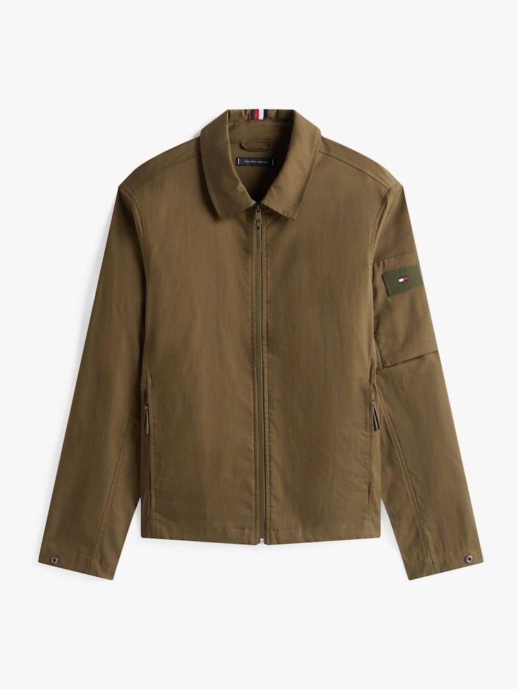 Tommy Hilfiger Green Technical Shacket - Image 6 of 6