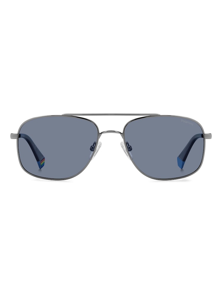 Polaroid Blue Rectangular Sunglasses - Imagen 2 de 6