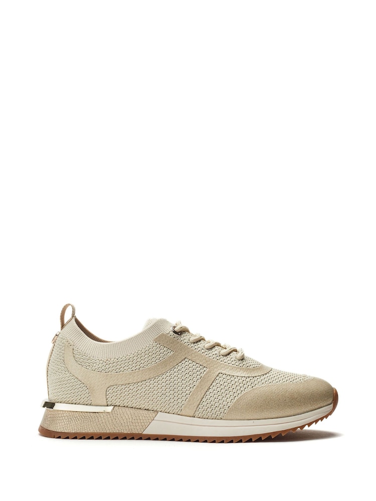 Moda in Pelle Dyonna Lace-Up Knit Trainers - Image 1 of 4
