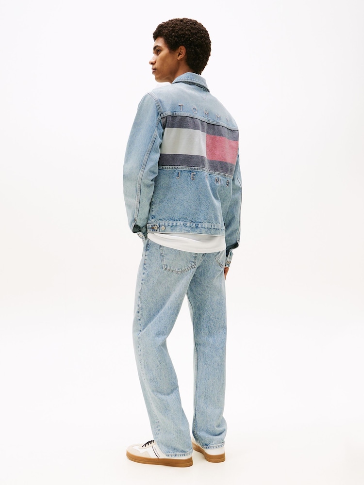 Tommy Jeans Ryan Back Logo Denim Trucker Jacket - Imagen 2 de 6