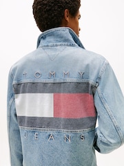 Tommy Jeans Ryan Back Logo Denim Trucker Jacket - Imagen 4 de 6