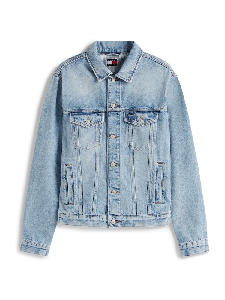 Tommy Jeans Ryan Back Logo Denim Trucker Jacket - Imagen 6 de 6