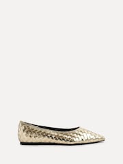 Linzi Gold Talina Woven Pointed Toe Ballet Flats - Image 1 of 6