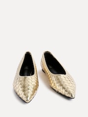 Linzi Gold Talina Woven Pointed Toe Ballet Flats - Image 3 of 6