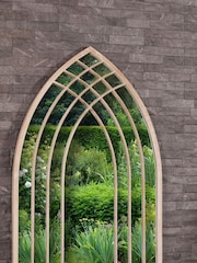 Charles Bentley Brown Lisbon Lattice Style Arch Mirror - Image 2 of 6