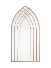 Charles Bentley Brown Lisbon Lattice Style Arch Mirror - Image 5 of 6