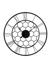 Charles Bentley Black Stanwick Skeleton Design Outdoor Wall Clock - Image 5 of 6