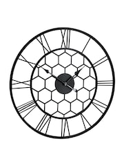 Charles Bentley Black Stanwick Skeleton Design Outdoor Wall Clock - Image 6 of 6