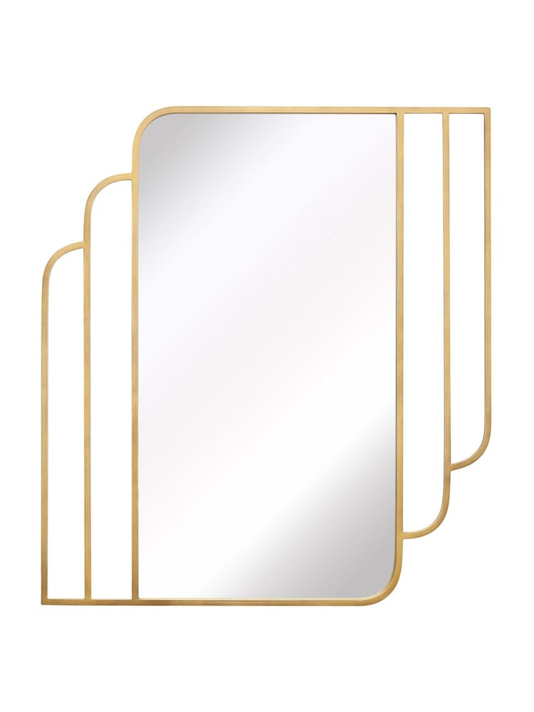Charles Bentley Gold Prague Art Deco Design Rectangular Mirror - Image 6 of 6 Charles Bentley Gold Prague Art Deco Design Rectangular Mirror - Image 6 of 6