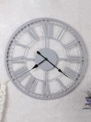 Charles Bentley Grey Malham Skeleton Design Outdoor Wall Clock - Image 2 of 6