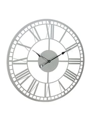 Charles Bentley Grey Malham Skeleton Design Outdoor Wall Clock - Image 5 of 6
