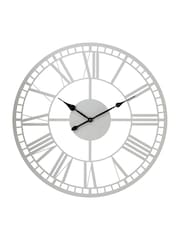 Charles Bentley Grey Malham Skeleton Design Outdoor Wall Clock - Image 6 of 6