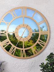Charles Bentley Bronze Coniston Mirrored Finish Oudoor Wall Clock - Image 1 of 6