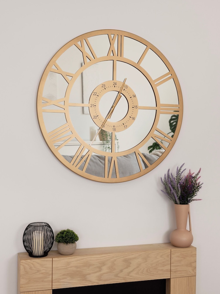 Charles Bentley Bronze Coniston Mirrored Finish Oudoor Wall Clock - Image 2 of 6