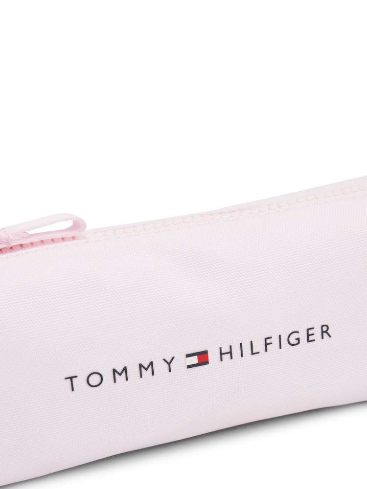 Tommy Hilfiger Pink Kids Essential Logo Pencil Case - Image 4 of 4