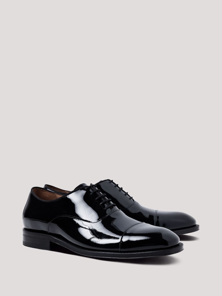 Hawes & Curtis Patent Oxford Dress Black Shoes - Image 2 of 5 Hawes & Curtis Patent Oxford Dress Black Shoes - Image 2 of 5