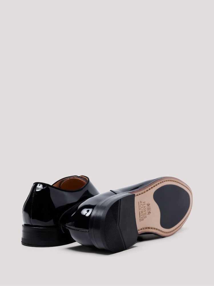 Hawes & Curtis Patent Oxford Dress Black Shoes - Image 5 of 5 Hawes & Curtis Patent Oxford Dress Black Shoes - Image 5 of 5