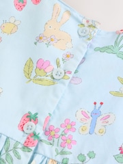 Blue Woven Baby Dress and Knickers Set 2 Piece (0mths-2yrs) - Image 10 of 12