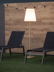 New Garden Brass Lola Slim 180cm Outdoor Solar Floor Lamp with Rechargeable Battery - Image 3 of 5