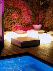 New Garden White Cuby Lighted Cube with Cable - Image 3 of 5